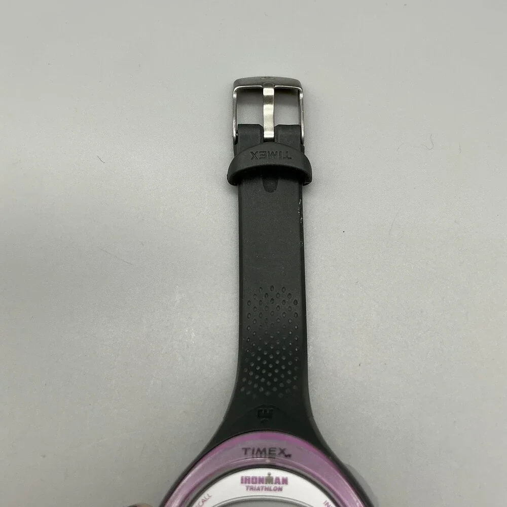 Timex Ironman Triathlon T5K600 Womens Watch 38mm Digital Black Pink New Battery